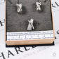 Pre-Owned 18ct White Gold CZ X Design Jewellery SET