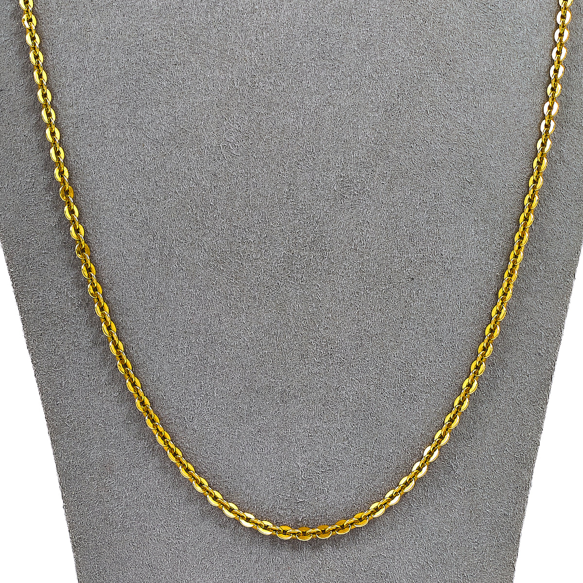 Pre-Owned 18ct Gold Oval Link Chain Necklace 24 Inch