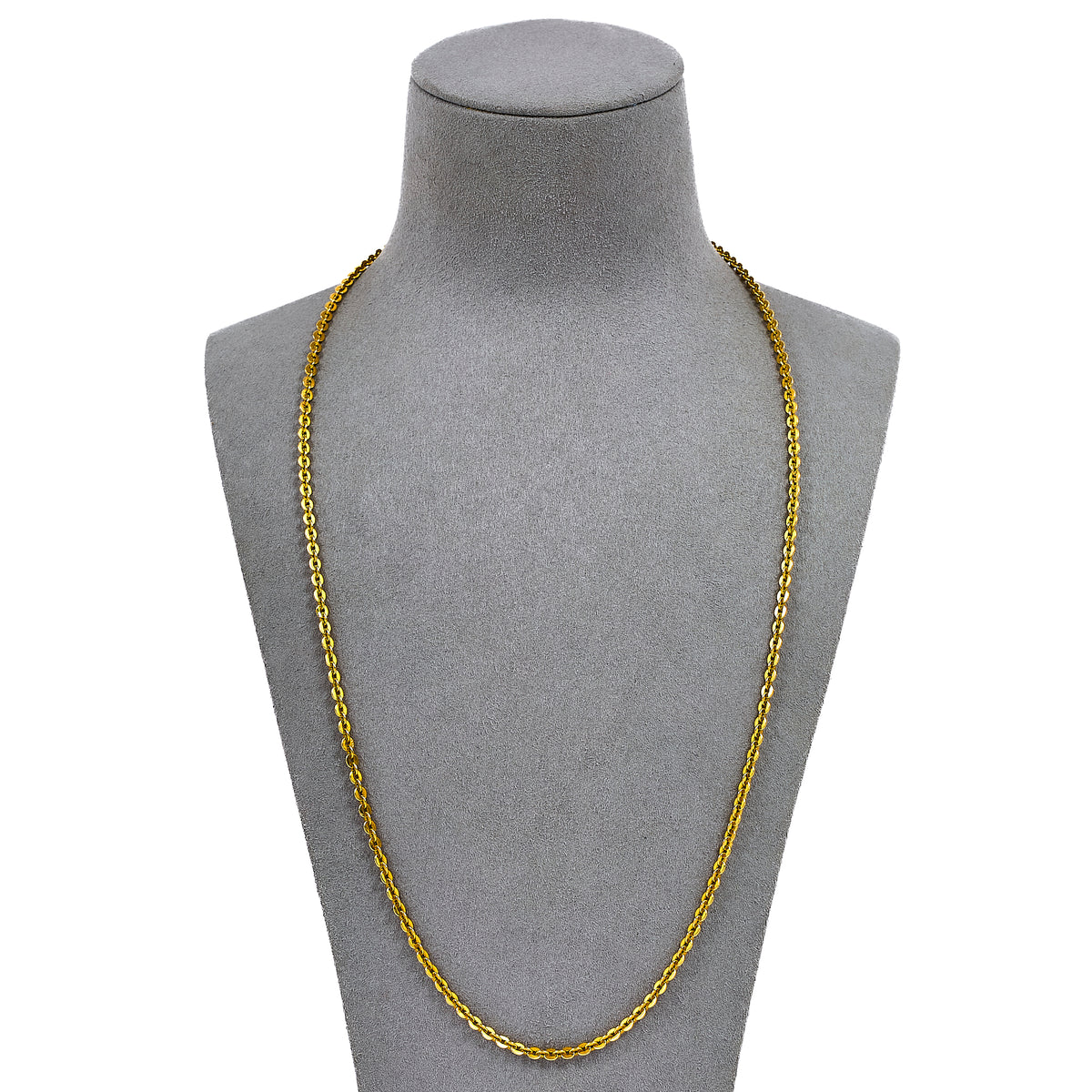 Pre-Owned 18ct Gold Oval Link Chain Necklace 24 Inch