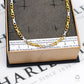 Pre-Owned 9ct Gold 2 Tone Twist Link Necklace 18 Inch