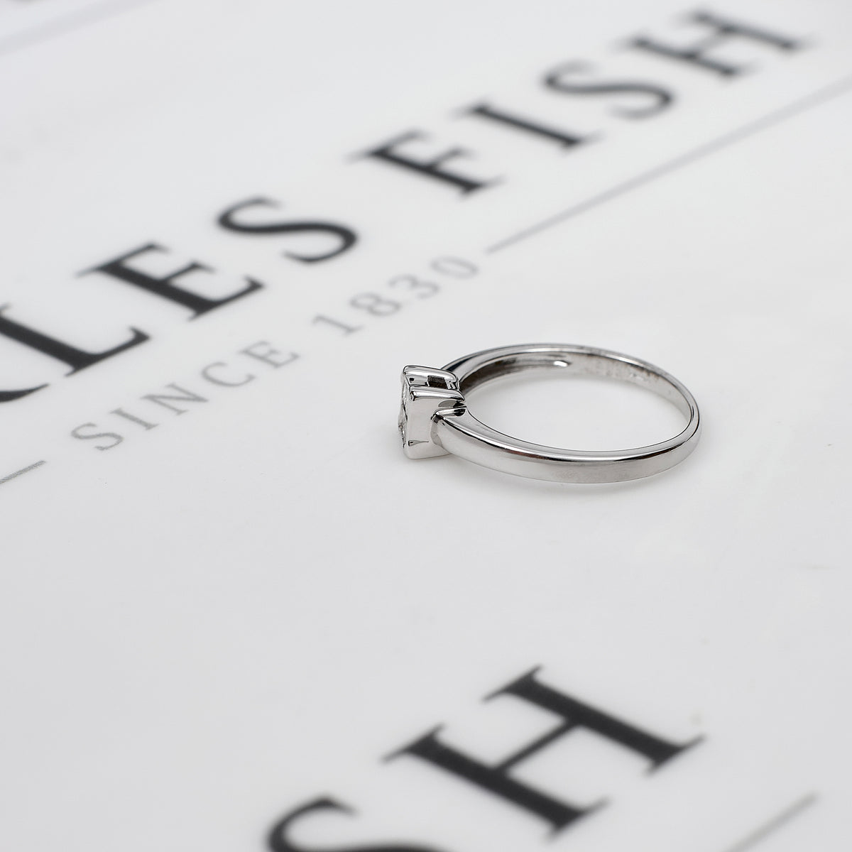 Pre-Owned 18ct White Gold 4 Princess Cut Diamond Ring