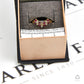 Pre-Owned 18ct Gold Diamond & Ruby Wishbone Ring Size K