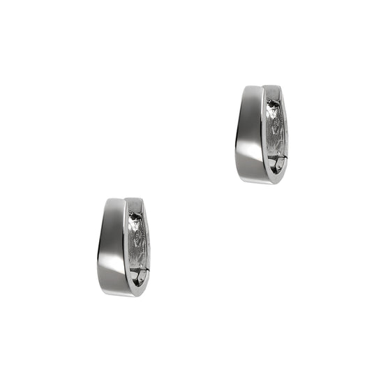 Pre-Owned 9ct White Gold Hinged Earrings
