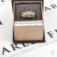 Pre-Owned 9ct Gold Diamond Bump Head Ring Size Q
