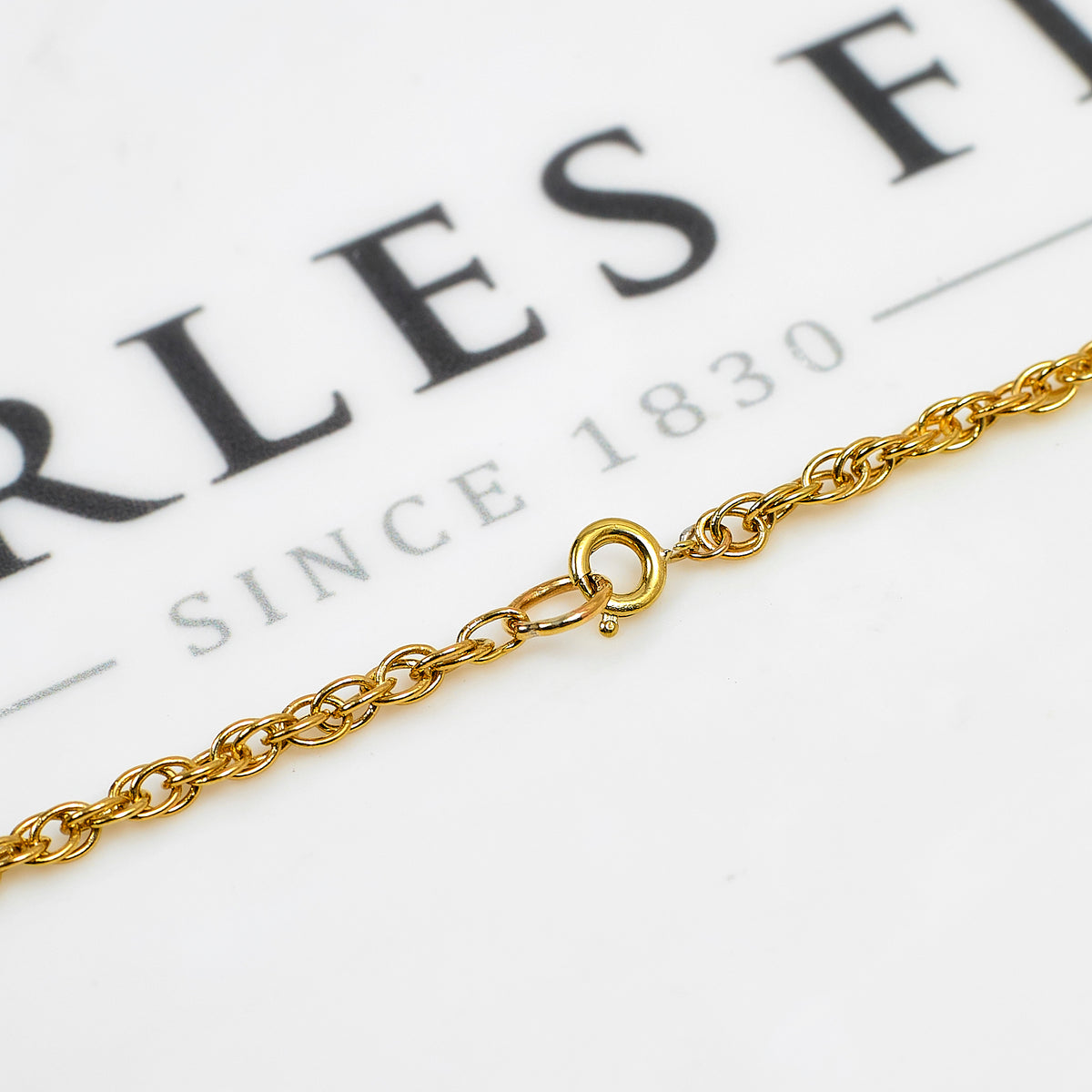 Pre-Owned 9ct Gold Prince Of Wales Necklace 20 Inch