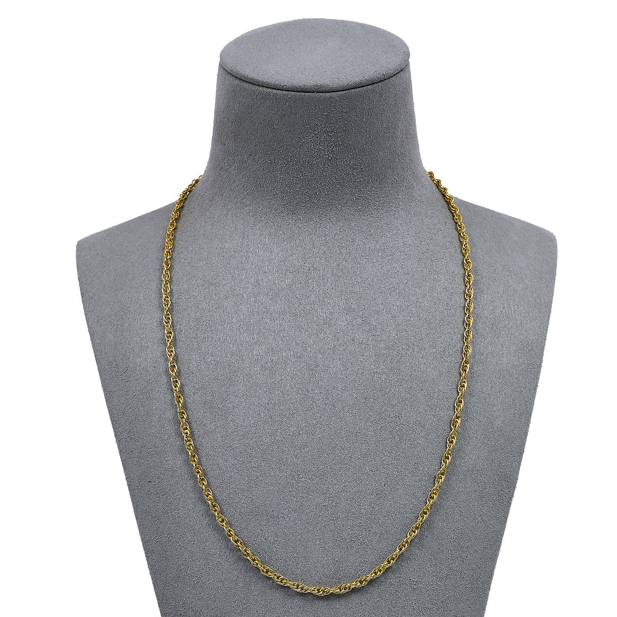 Pre-Owned 9ct Gold Prince Of Wales Necklace 20 Inch