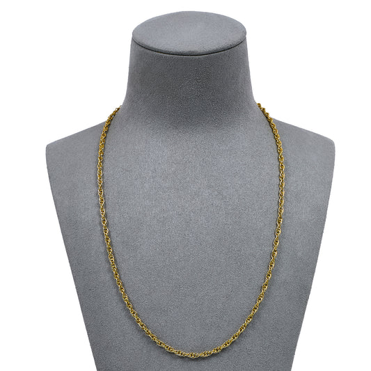 Pre-Owned 9ct Gold Prince Of Wales Necklace 20 Inch