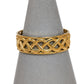 Pre-Owned 9ct Gold Mens Openwork Twist Band Ring Size X