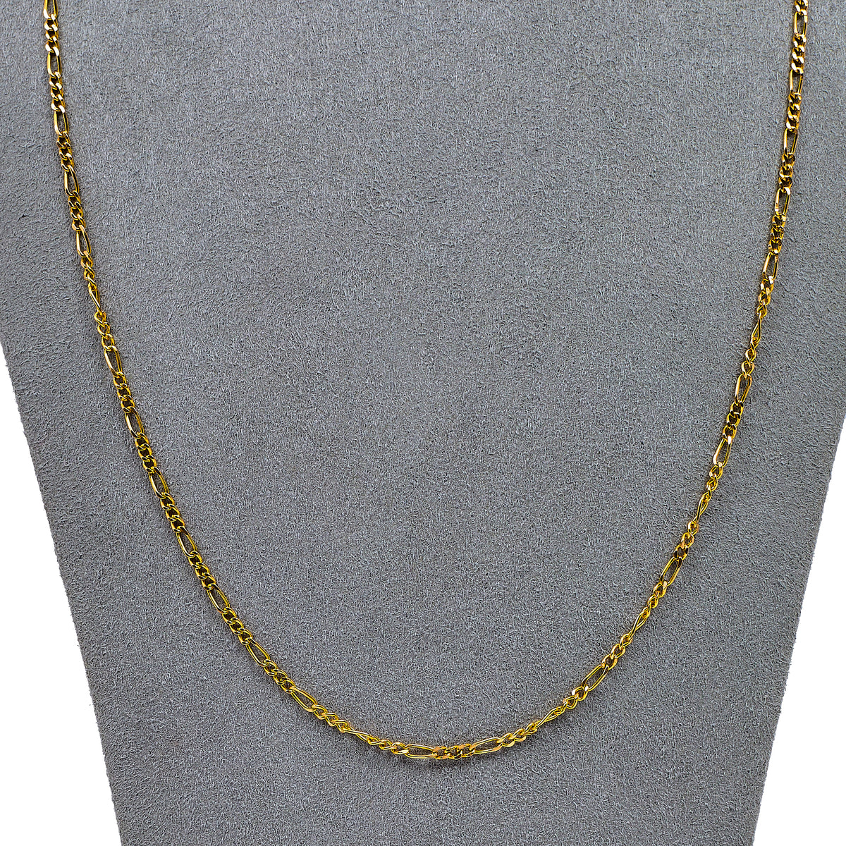 Pre-Owned 18ct Gold Figaro Chain Necklace 23 Inch