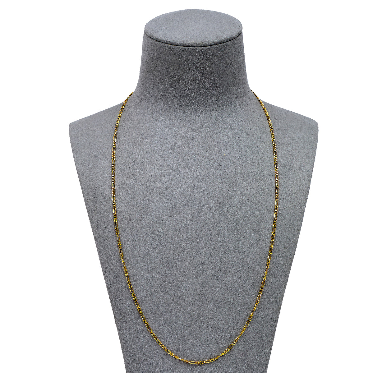 Pre-Owned 18ct Gold Figaro Chain Necklace 23 Inch