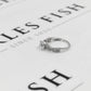 Pre-Owned 9ct White Gold CZ Dress Ring Size M