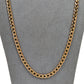 Pre-Owned 9ct Gold Curb Chain Necklace 24 Inch