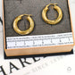 Pre-Owned 9ct Gold Twist Creole Hoop Earrings