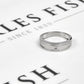 Platinum Princess Cut Diamond Tapering Band Ring Size T