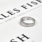 Platinum Princess Cut Diamond Tapering Band Ring Size T