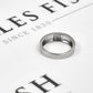Platinum Princess Cut Diamond Tapering Band Ring Size T