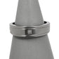 Platinum Princess Cut Diamond Tapering Band Ring Size T