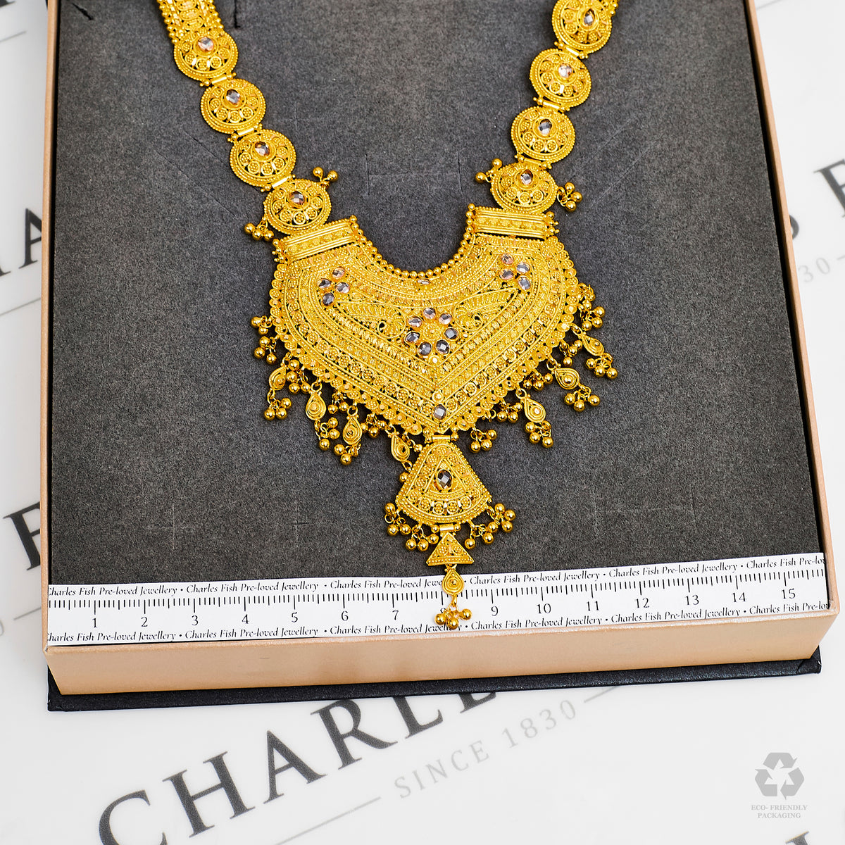 Pre-Owned 22ct Gold Large Tassel Pendant Necklace