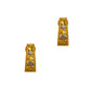 Pre-Owned 22ct Gold Elongated Stud Earrings