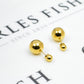 Pre-Owned 18ct Gold Ball Stud Earrings