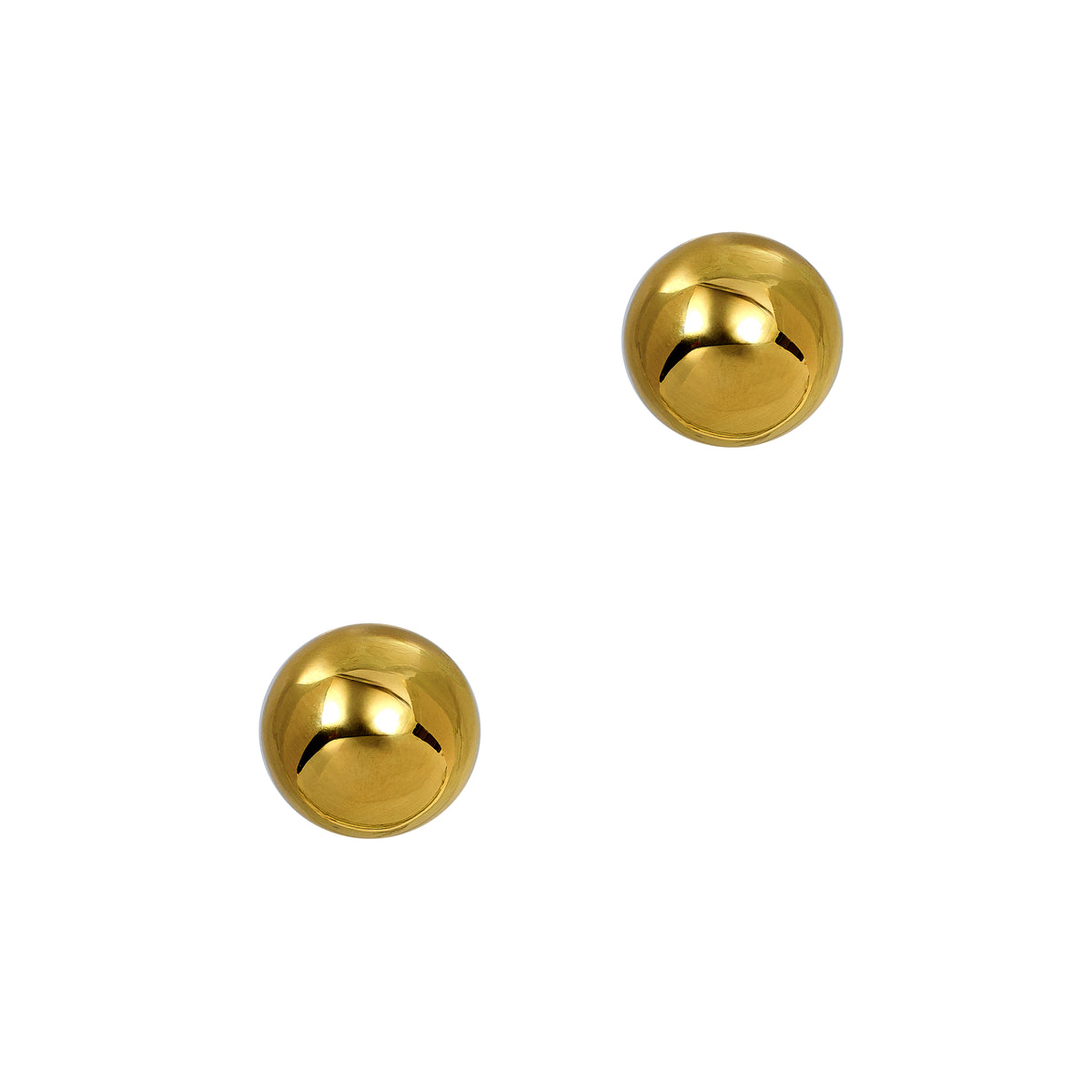 Pre-Owned 18ct Gold Ball Stud Earrings