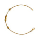 Pre-Owned 22ct Gold Bead Foxtail Bracelet 7.5 Inch