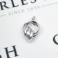 Pre-Owned 18ct White Gold Double Hoop Pendant