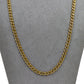Pre-Owned 14ct Gold Double Curb Chain Necklace