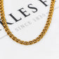Pre-Owned 14ct Gold Double Curb Chain Necklace