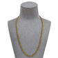 Pre-Owned 14ct Gold Double Curb Chain Necklace