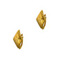 Pre-Owned 14ct Gold Rhombus Shaped Hinged Earrings