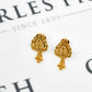 Pre-Owned 22ct Gold Tassel Stud Earrings