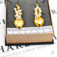 Pre-Owned 18ct Cultured Freshwater Pearl & Heart Earrings