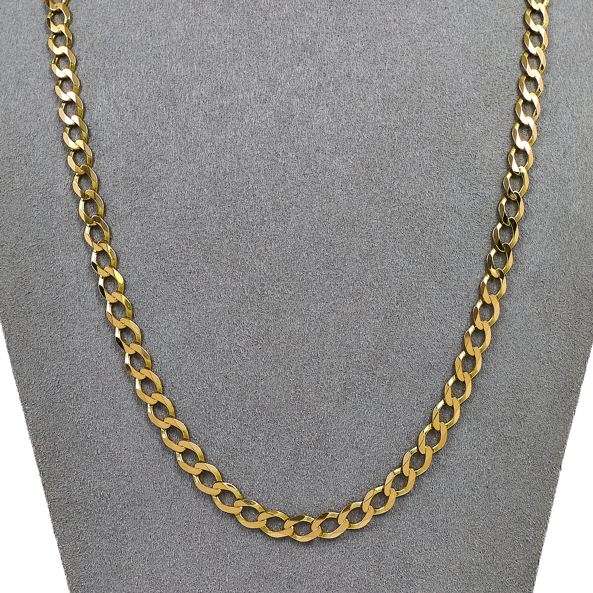 Pre-Owned 9ct Gold Curb Chain Necklace 20 Inch