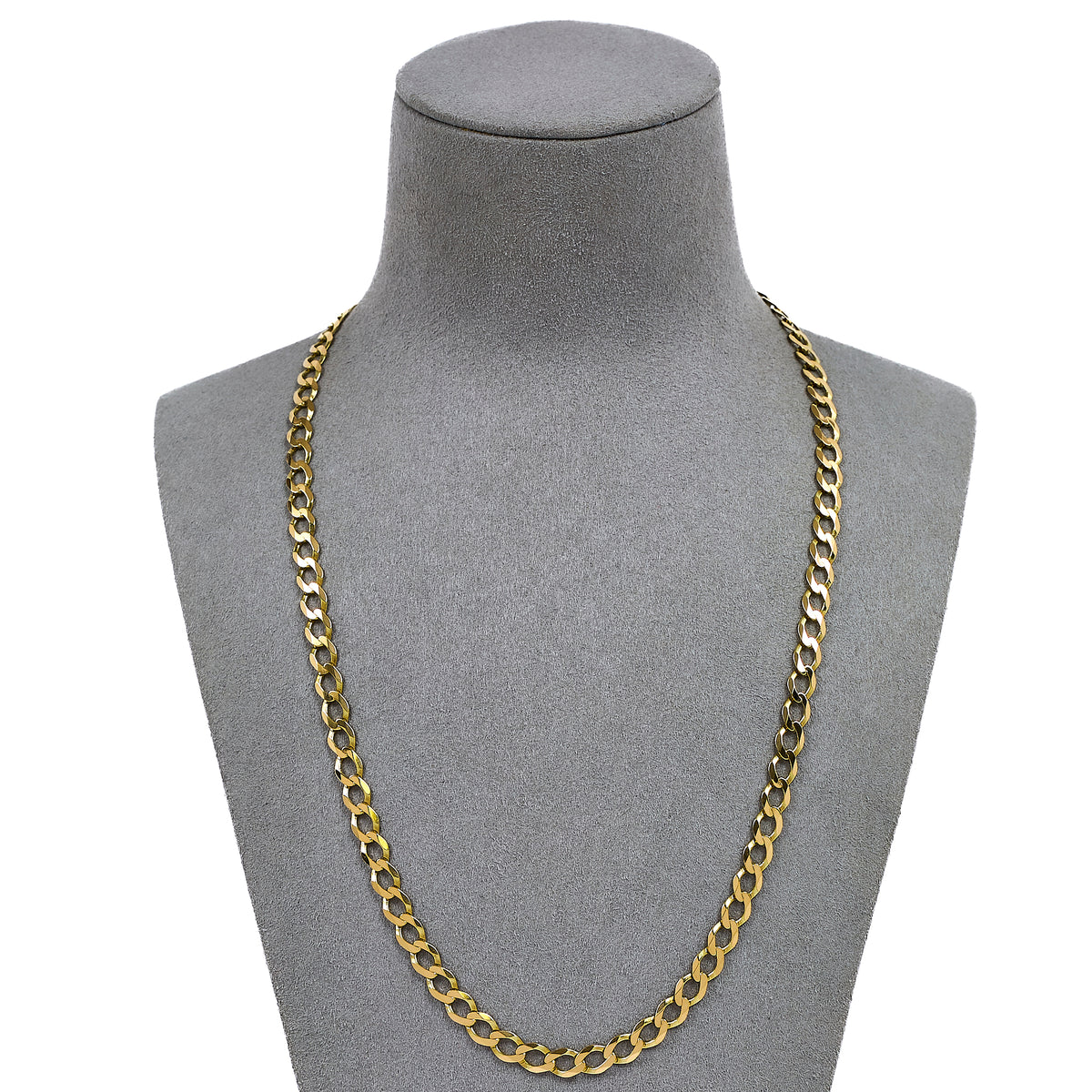 Pre-Owned 9ct Gold Curb Chain Necklace 20 Inch