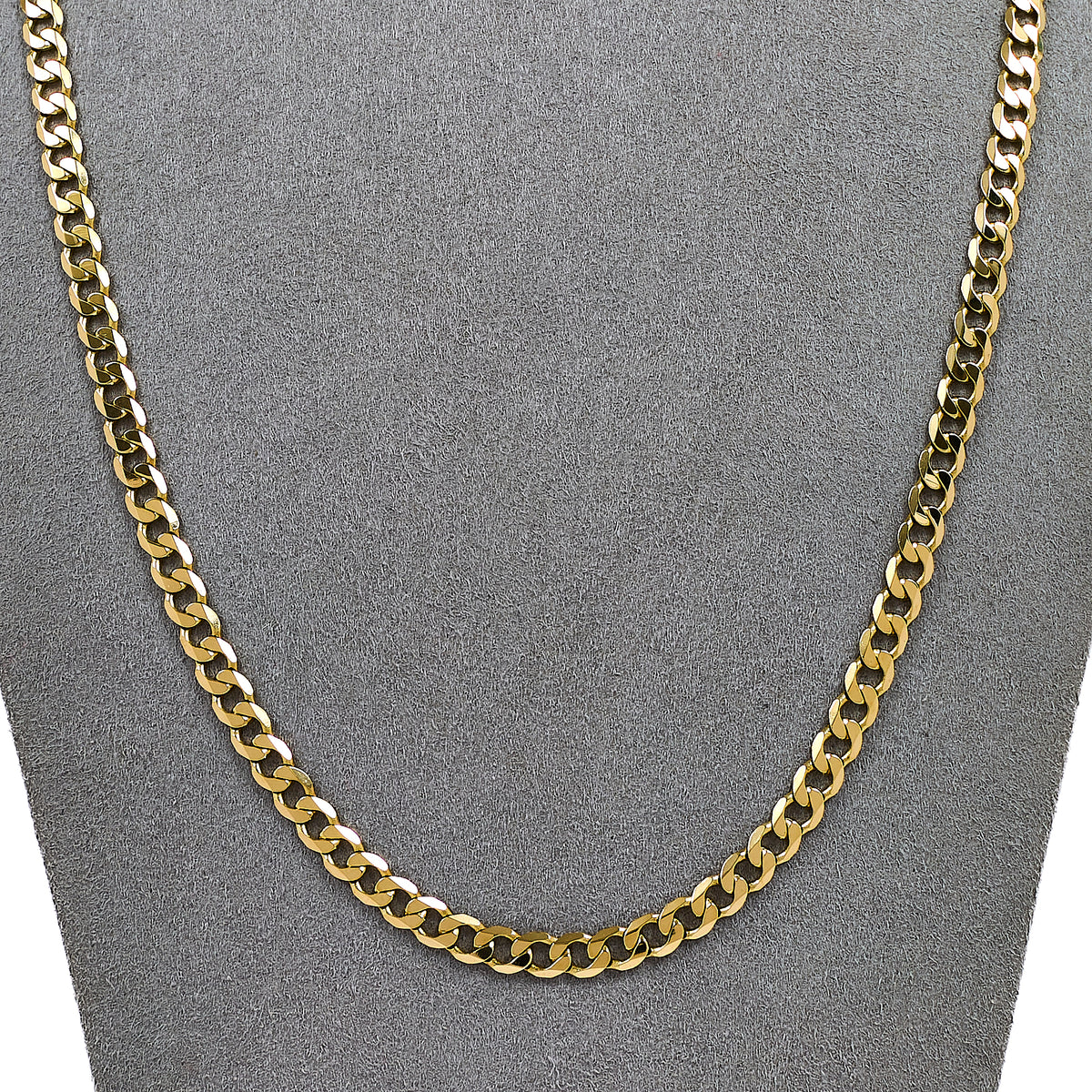 Pre-Owned 9ct Gold Curb Chain Necklace 22 Inch