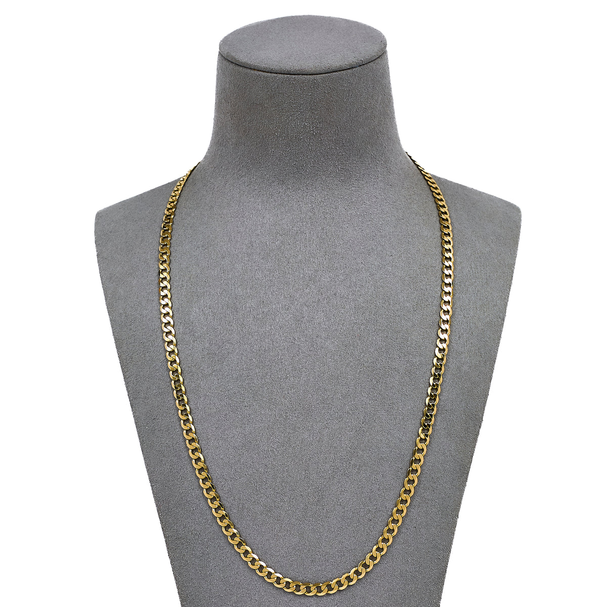 Pre-Owned 9ct Gold Curb Chain Necklace 22 Inch