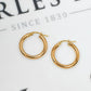 Pre-Owned 9ct Gold Creole Hoop Earrings