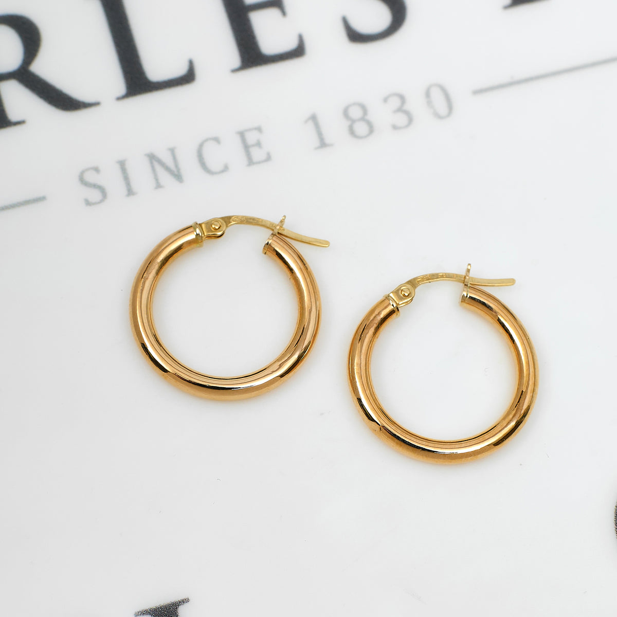 Pre-Owned 9ct Gold Creole Hoop Earrings
