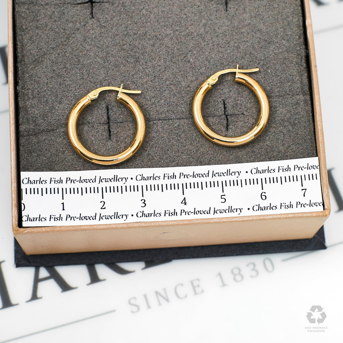 Pre-Owned 9ct Gold Creole Hoop Earrings
