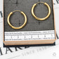 Pre-Owned 9ct Gold Sleeper Hoop Earrings