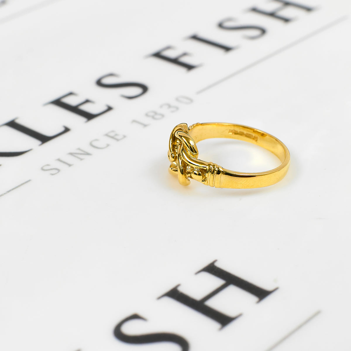 Pre-Owned 9ct Gold Knot Ring Size S