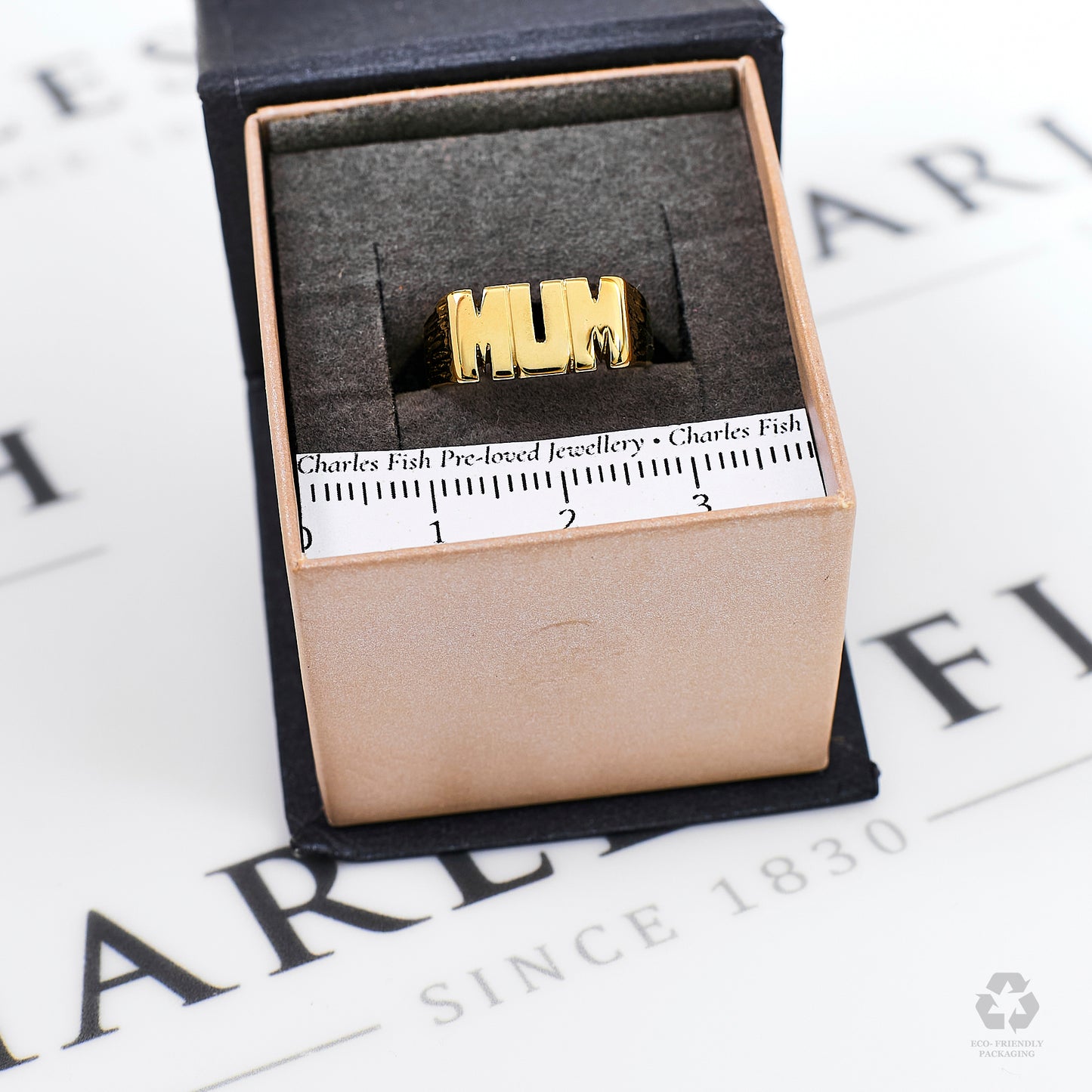 Pre-Owned 9ct Gold MUM Cherish Ring Size K