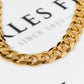 Pre-Owned 9ct Gold Curb Chain Bracelet 7.5 Inch