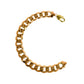 Pre-Owned 9ct Gold Curb Chain Bracelet 7.5 Inch