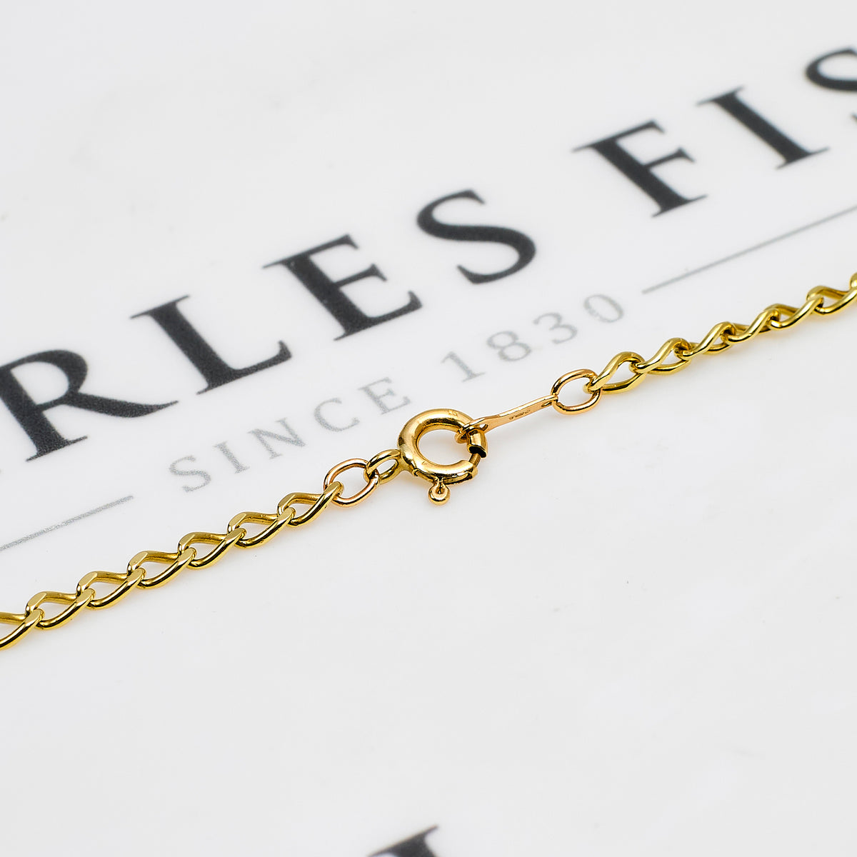 Pre-Owned 9ct Gold Curb Chain Necklace 18 Inch