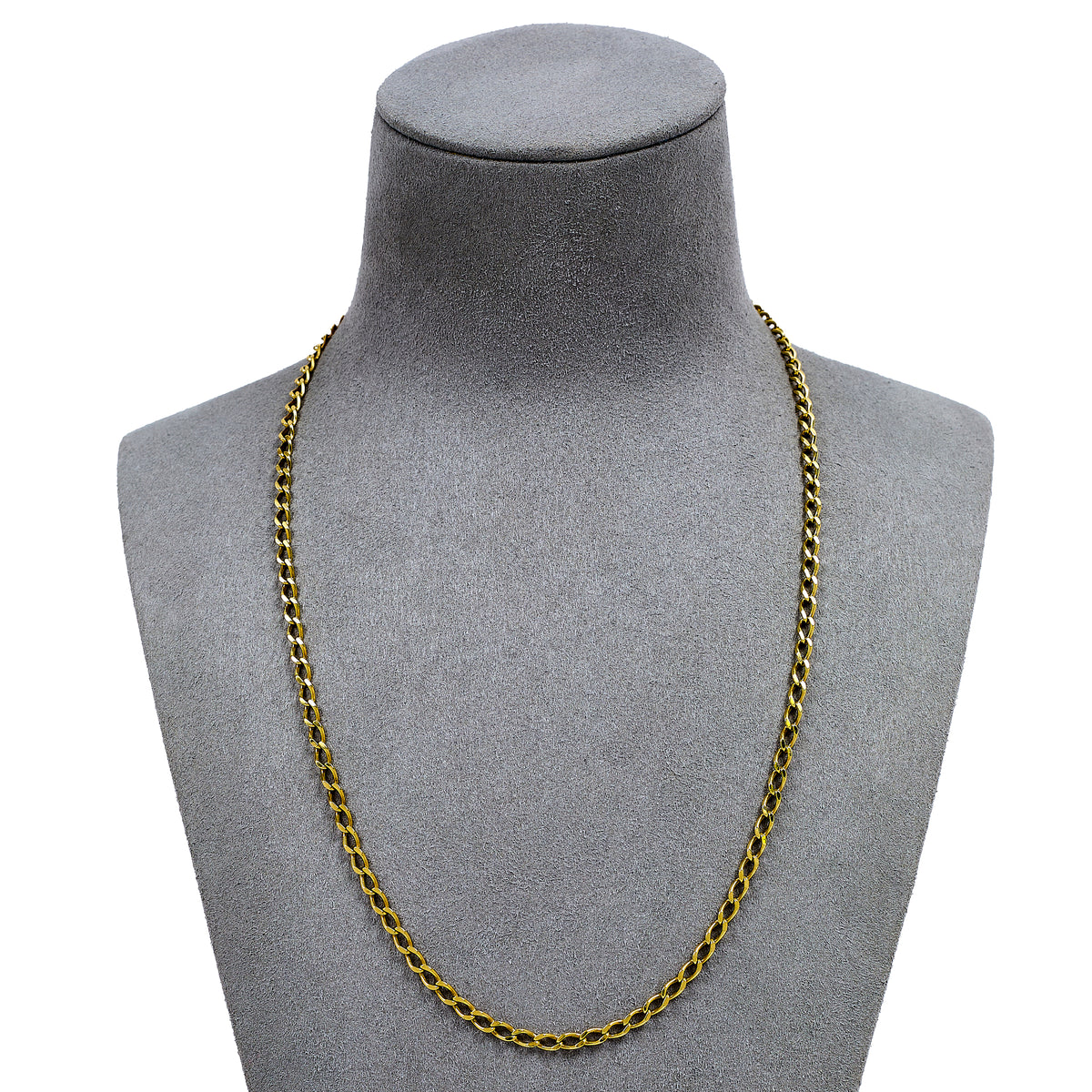 Pre-Owned 9ct Gold Curb Chain Necklace 18 Inch