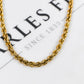 Pre-Owned 9ct Gold Rope Chain Necklace 18 Inch