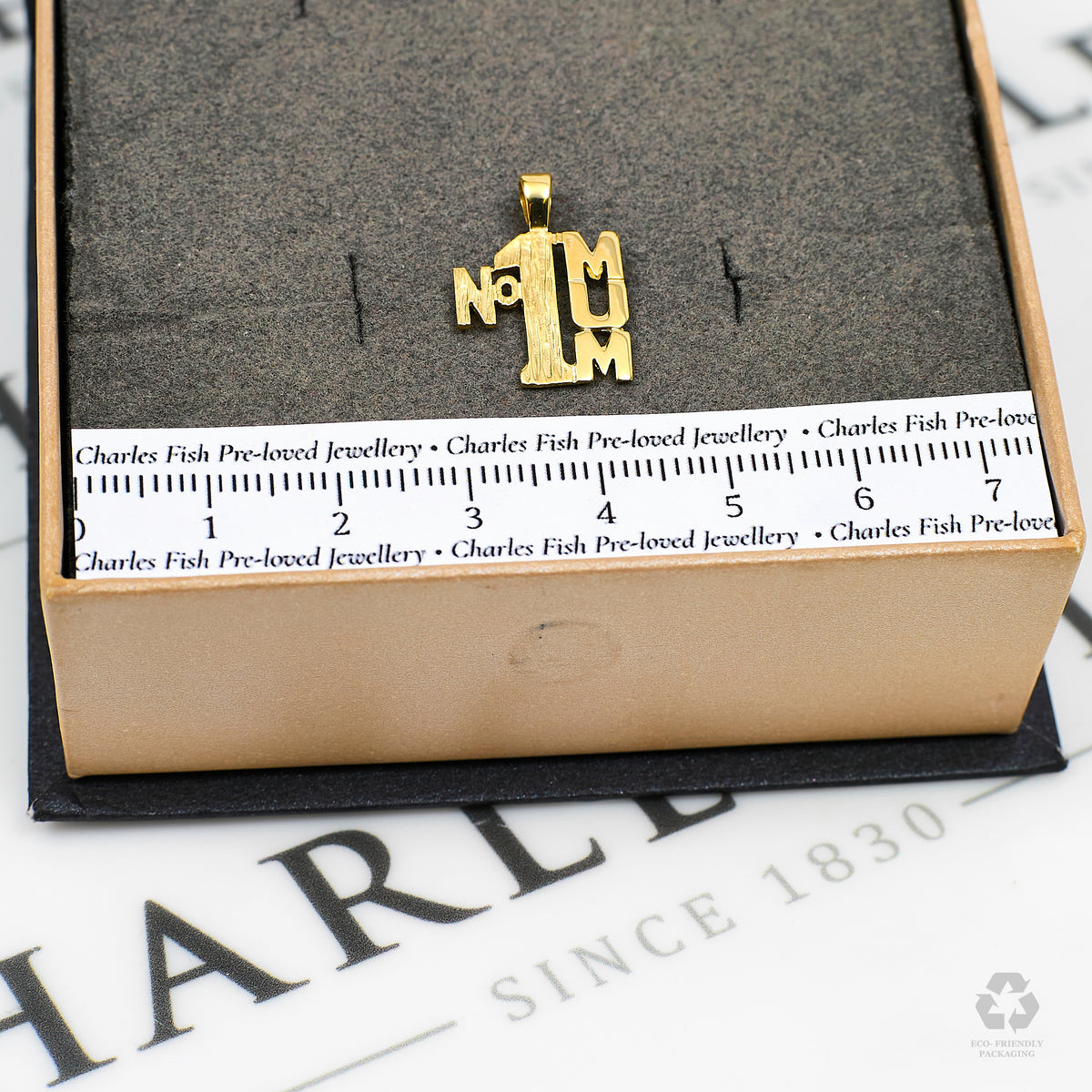 Pre-Owned 9ct Gold No1 MUM Pendant