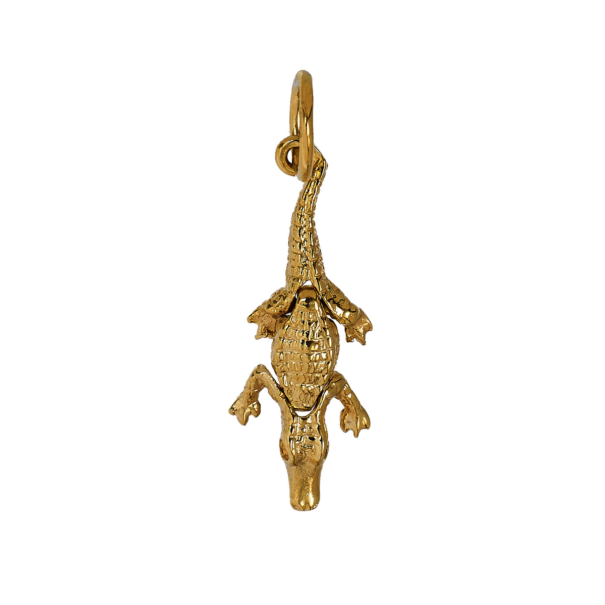 Pre-Owned 9ct Gold Crocodile Charm